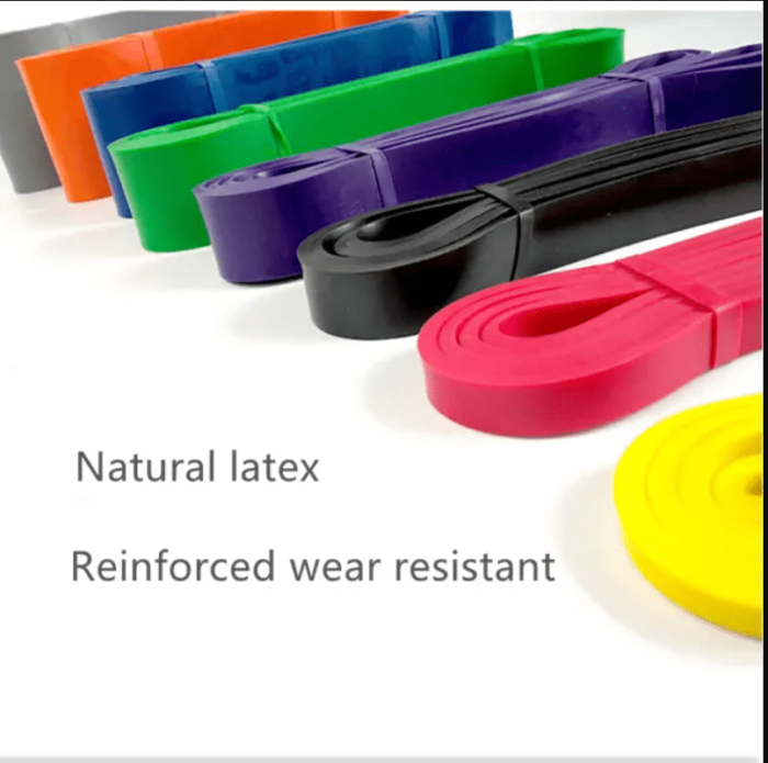 Lateks elastična traka za vježbanje sa opetrećenjem 55-80kg - Plava