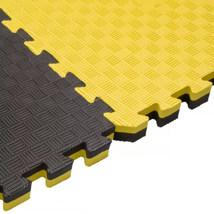 Prostirka tatami puzzle crna žuta